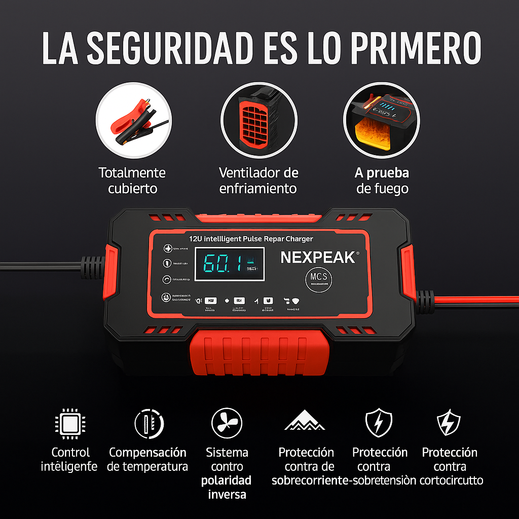 POWER CHARGE 12V CARGADOR DE BATERIA