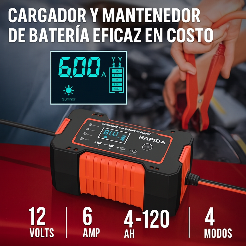 POWER CHARGE 12V CARGADOR DE BATERIA