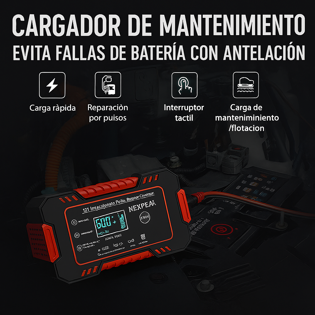 POWER CHARGE 12V CARGADOR DE BATERIA