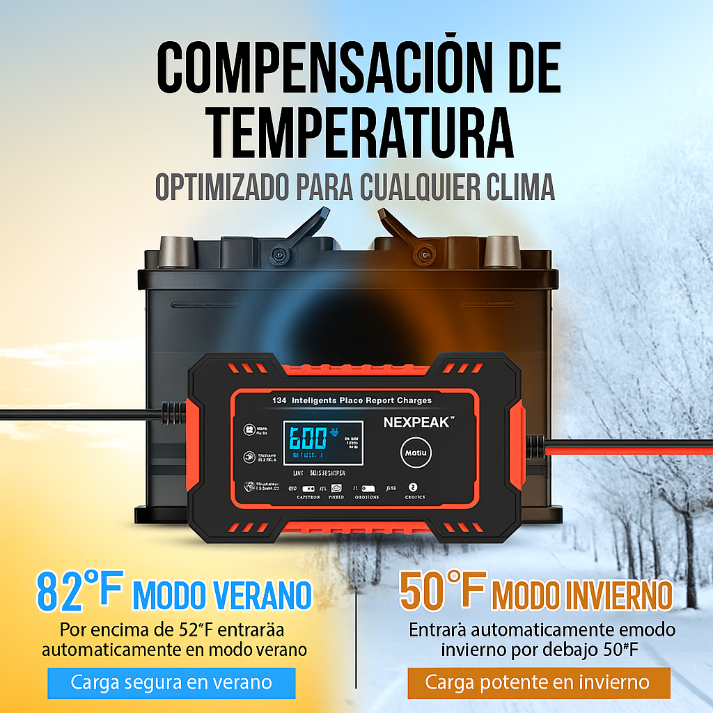 POWER CHARGE 12V CARGADOR DE BATERIA