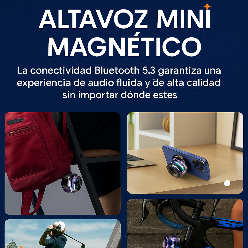 ALTAVOZ MAGNETICO PORTATIL INALAMBRICO