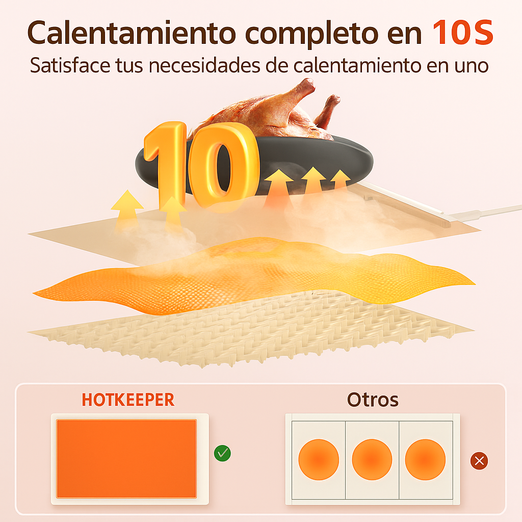 TAPETE CALENTADOR DE COMIDA HOT KEEPER