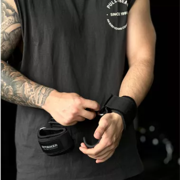 KIT POWERGRIP LIFTING HOOKS PARA GIMNASIO