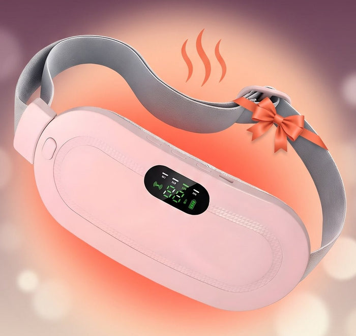 Cinturón térmico rosa con moño de regalo